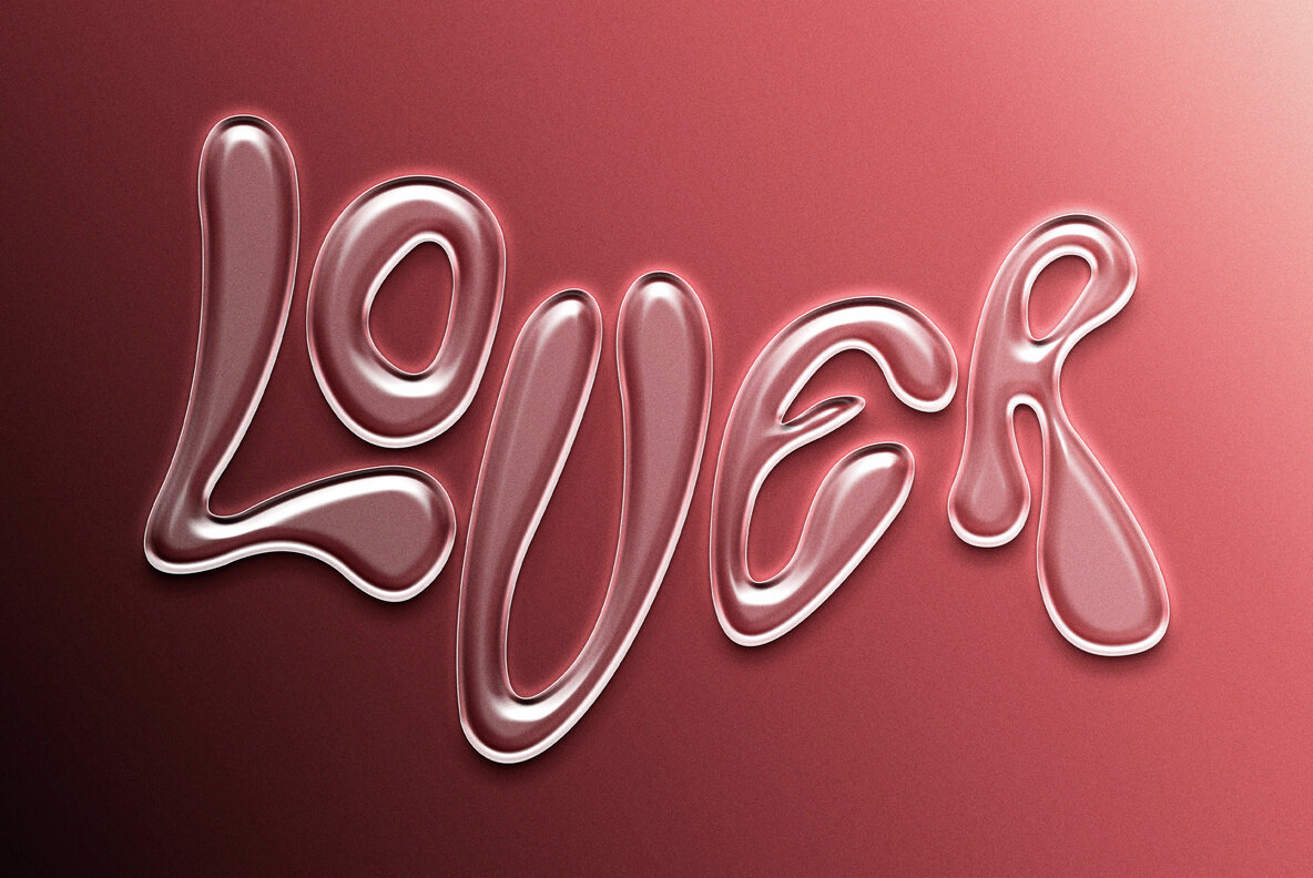 Plastic Gloss Text Effect 4