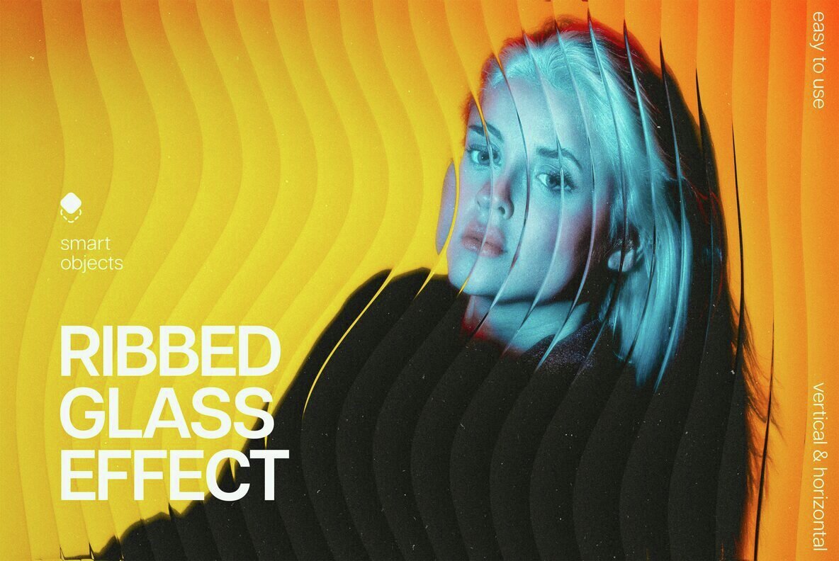 Ribbed Glass Photo Effect 1