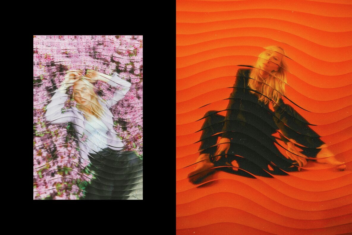 Ribbed Glass Photo Effect 6