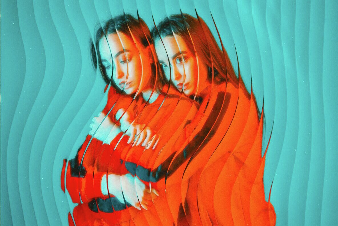 Ribbed Glass Photo Effect 7