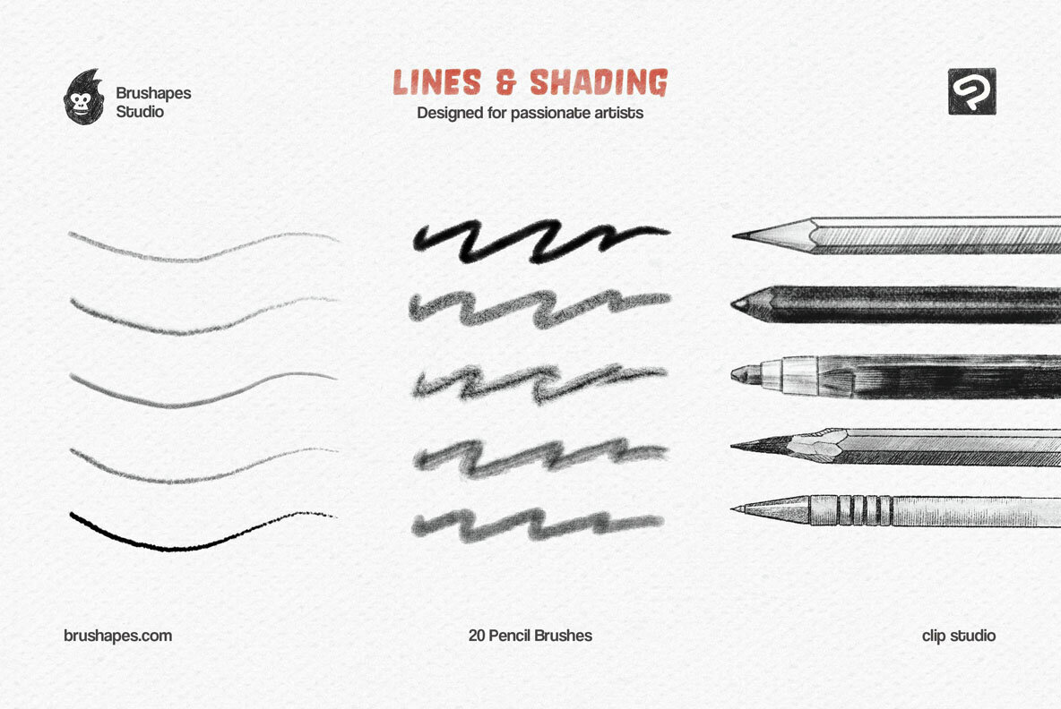 Pencil Party Clip Studio Brushes 2