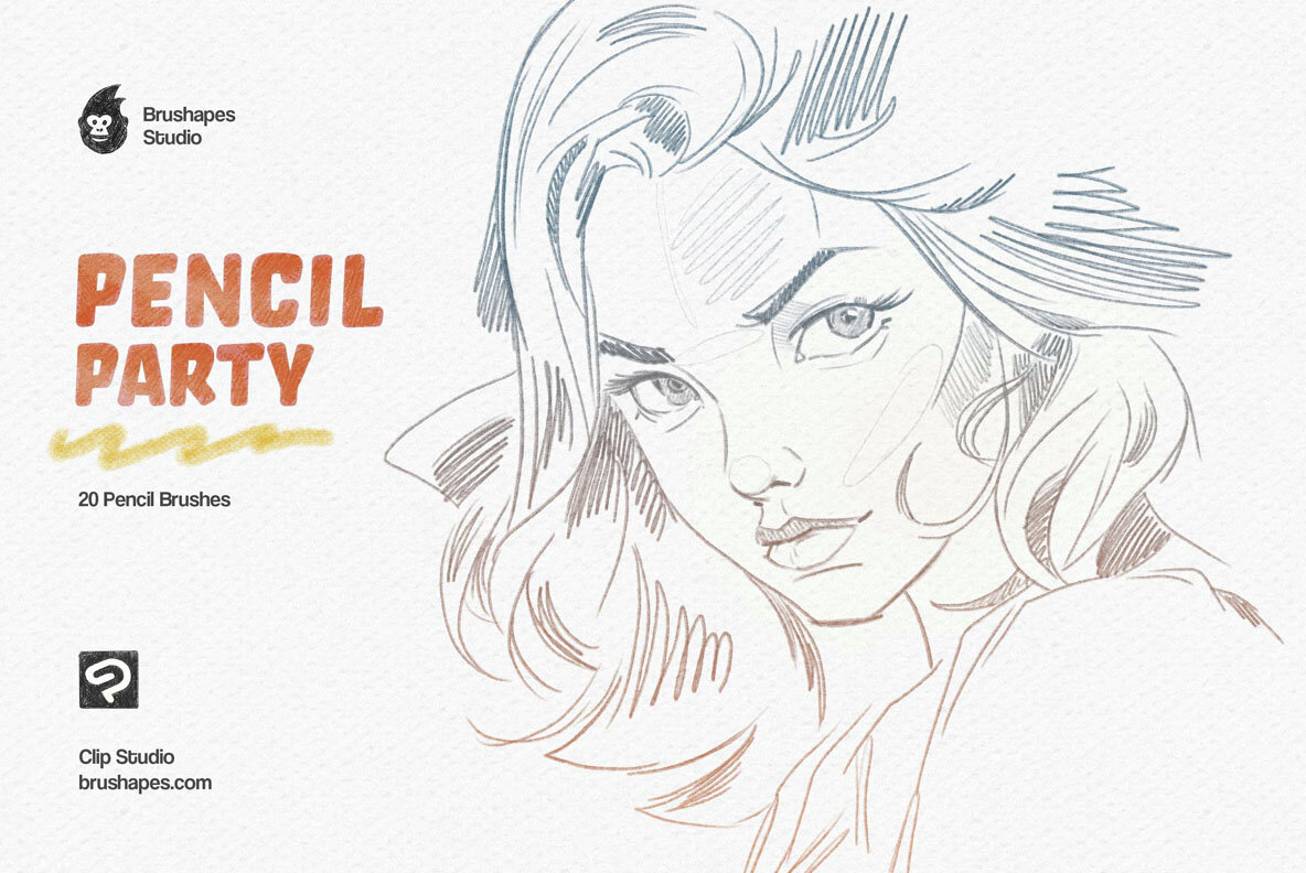 Pencil Party Clip Studio Brushes 9