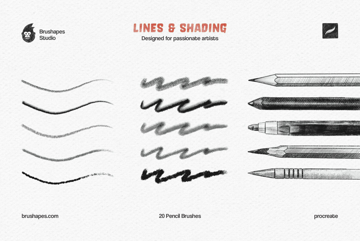 Pencil Party Procreate Brushes 2