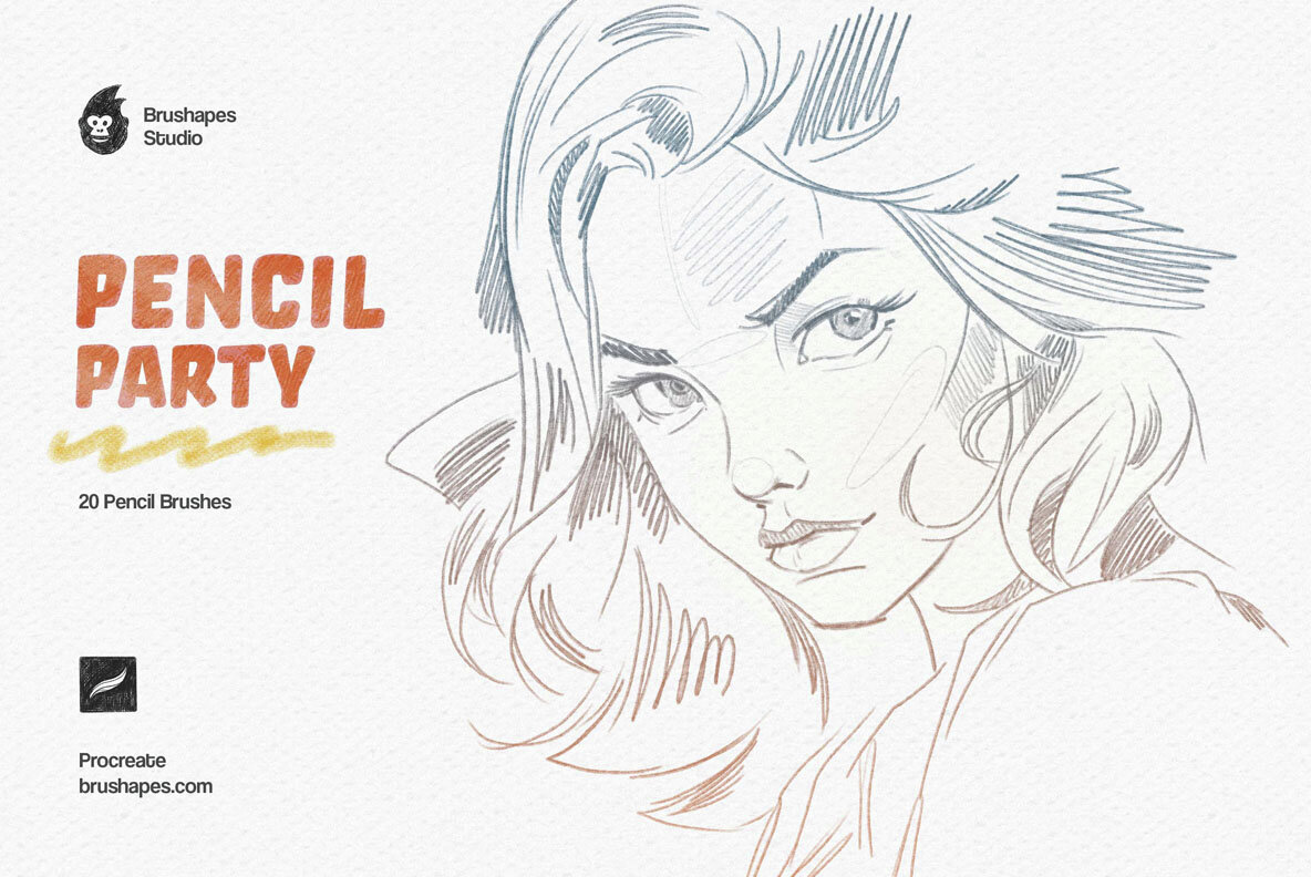 Pencil Party Procreate Brushes 9