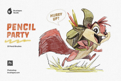 Pencil Party Photoshop Brushes