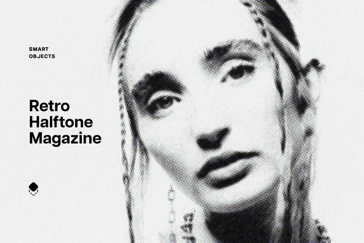 Retro Halftone Magazine Photo Effect 1