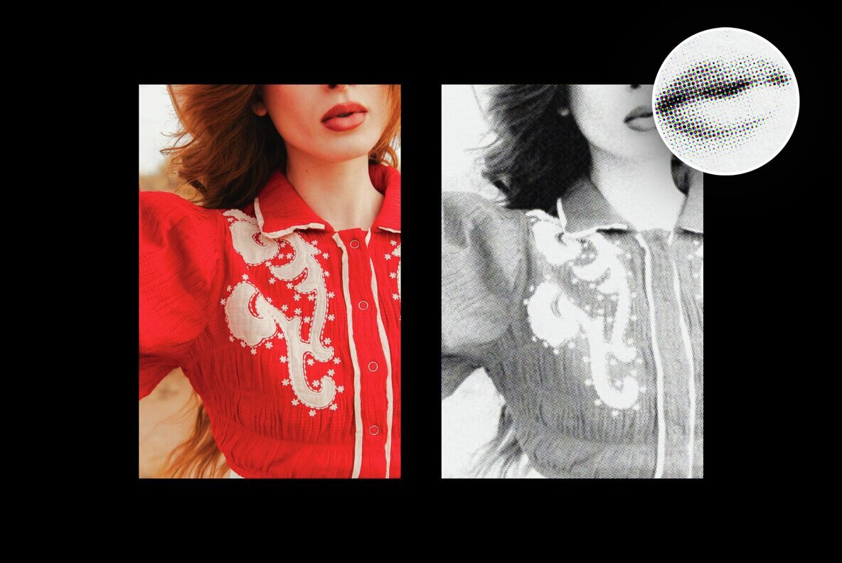 Retro Halftone Magazine Photo Effect 4