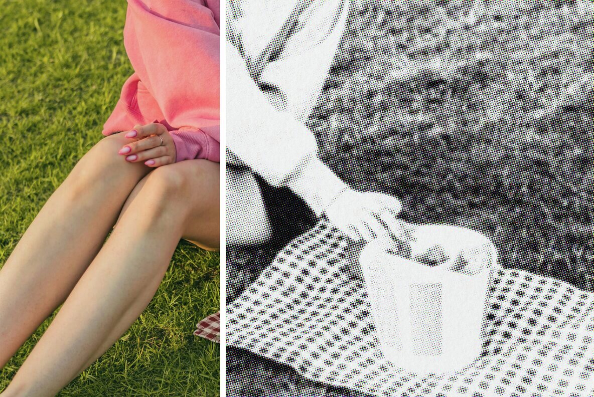 Retro Halftone Magazine Photo Effect 5