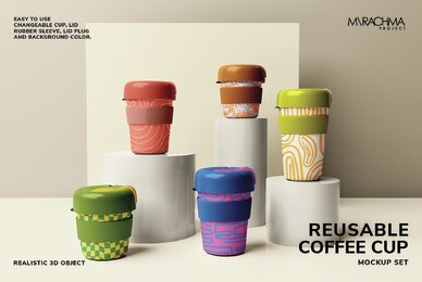 Reusable Coffee Cup Mockups