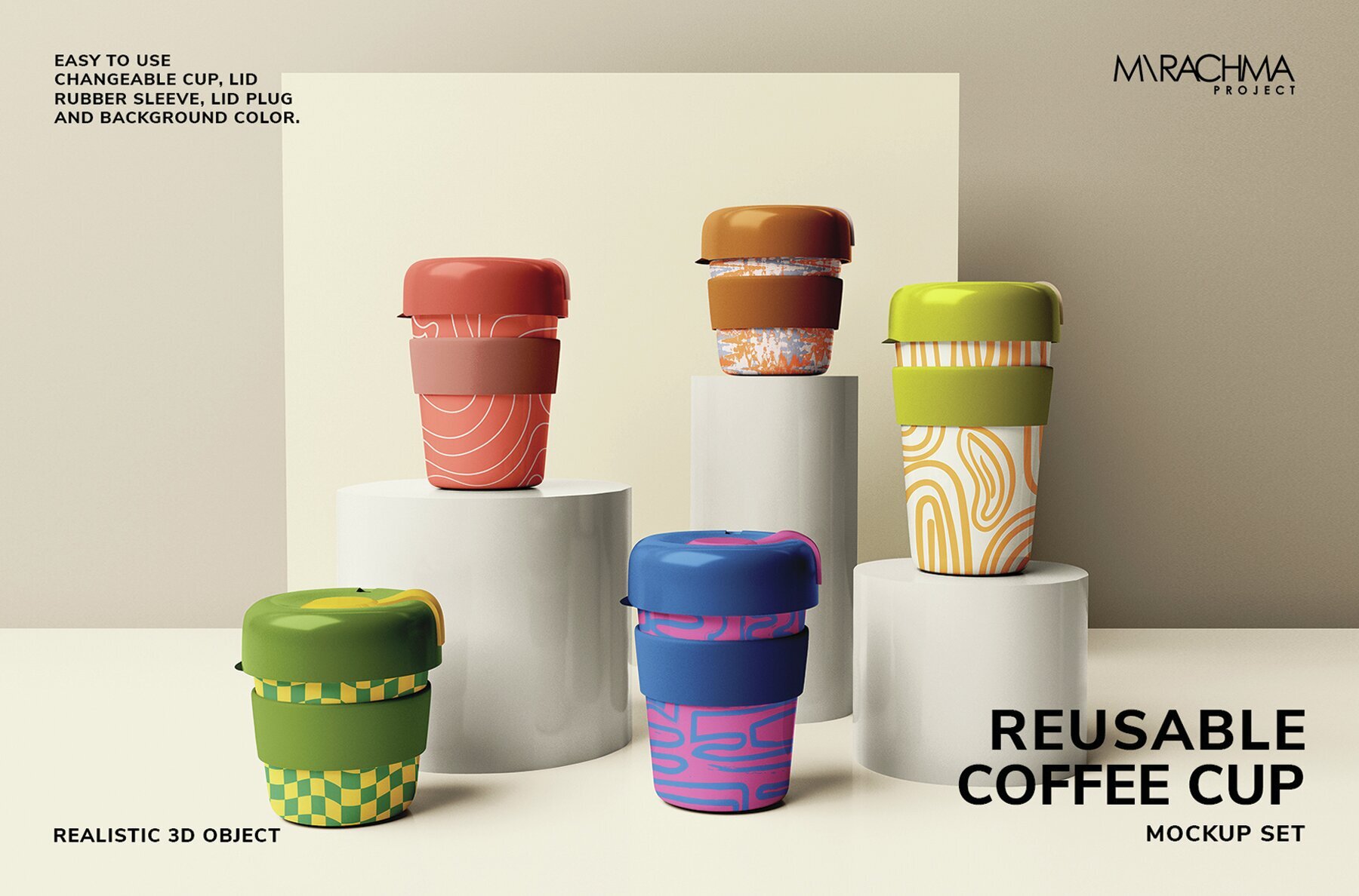 Reusable Coffee Cup Mockups 1