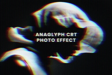 Anaglyph CRT Photo Effect