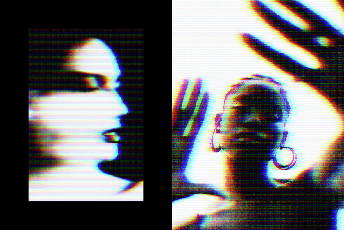 Anaglyph CRT Photo Effect 2