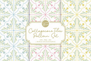 Cottagecore Tiles Pattern Set