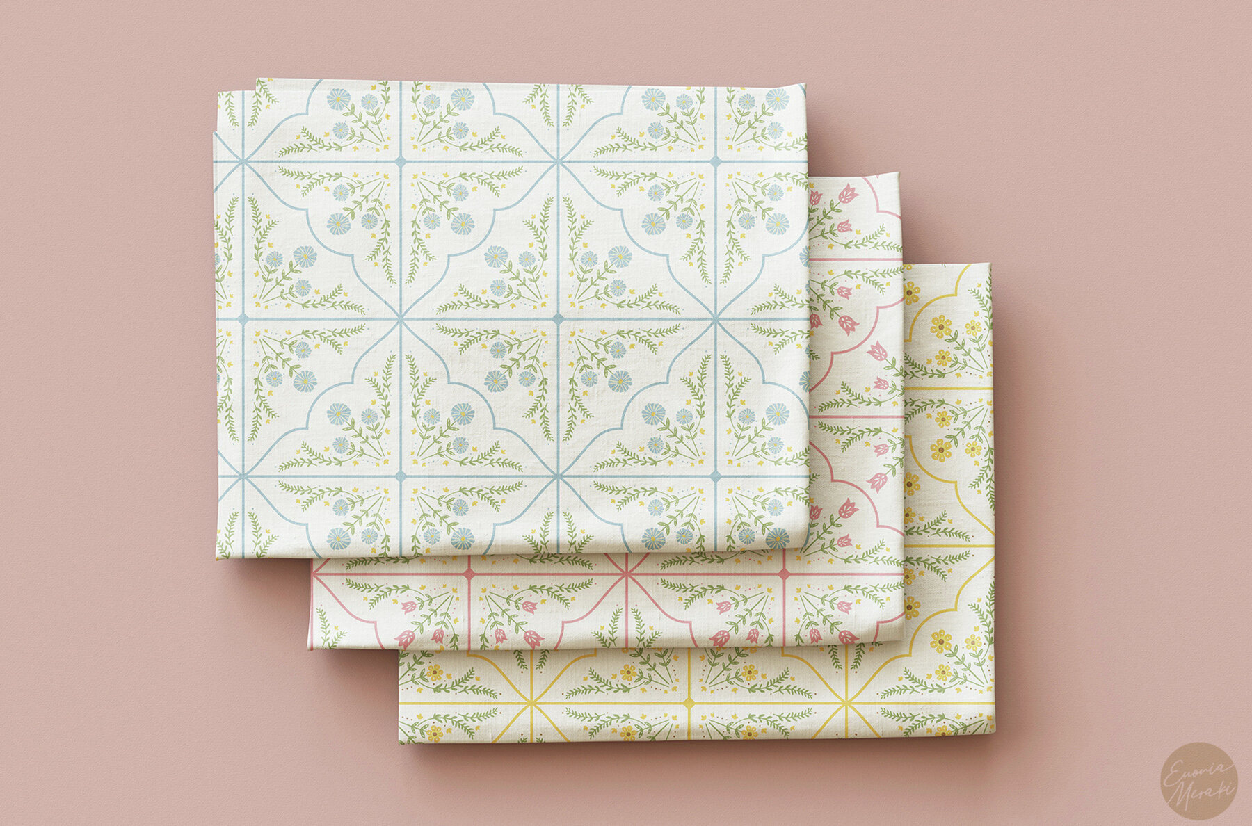 Cottagecore Tiles Pattern Set 2