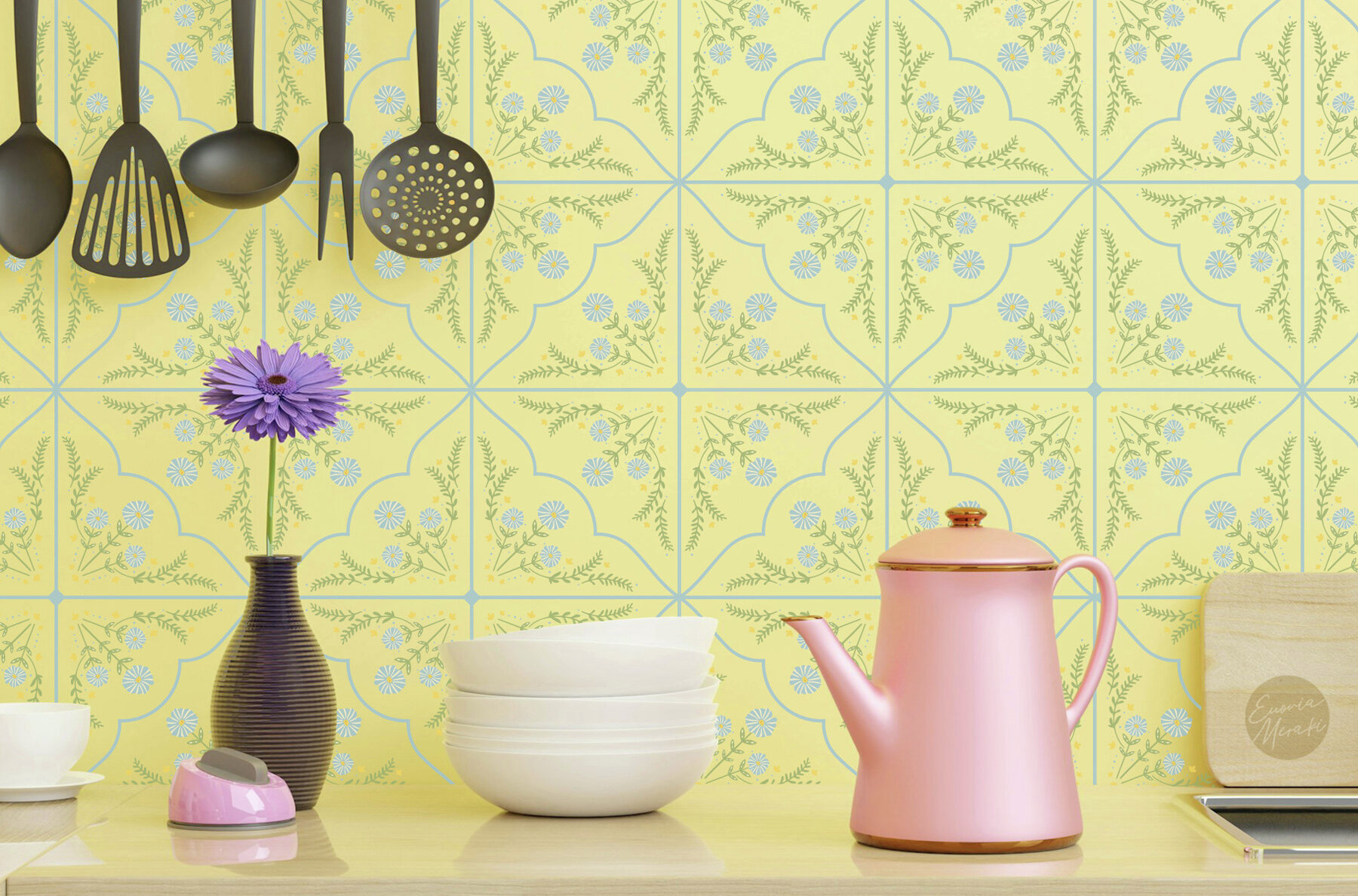 Cottagecore Tiles Pattern Set 9