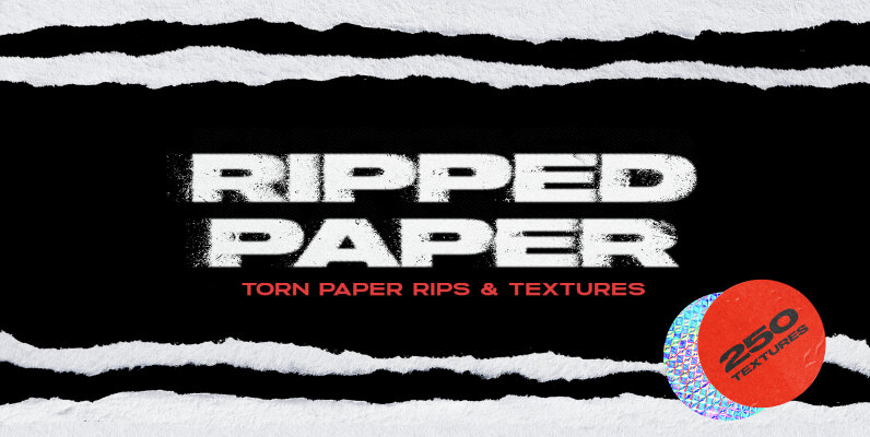 Ripped Torn Paper Transparent Rips Texture Bundle