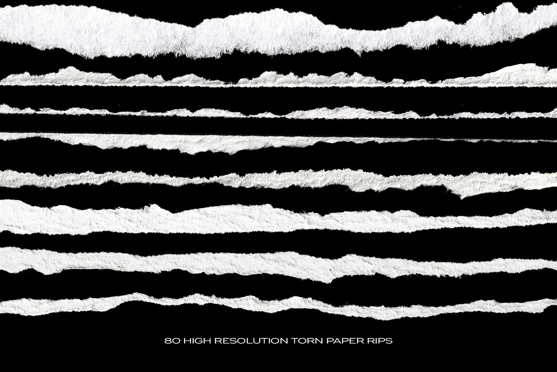 Ripped Torn Paper Transparent Rips Texture Bundle 7