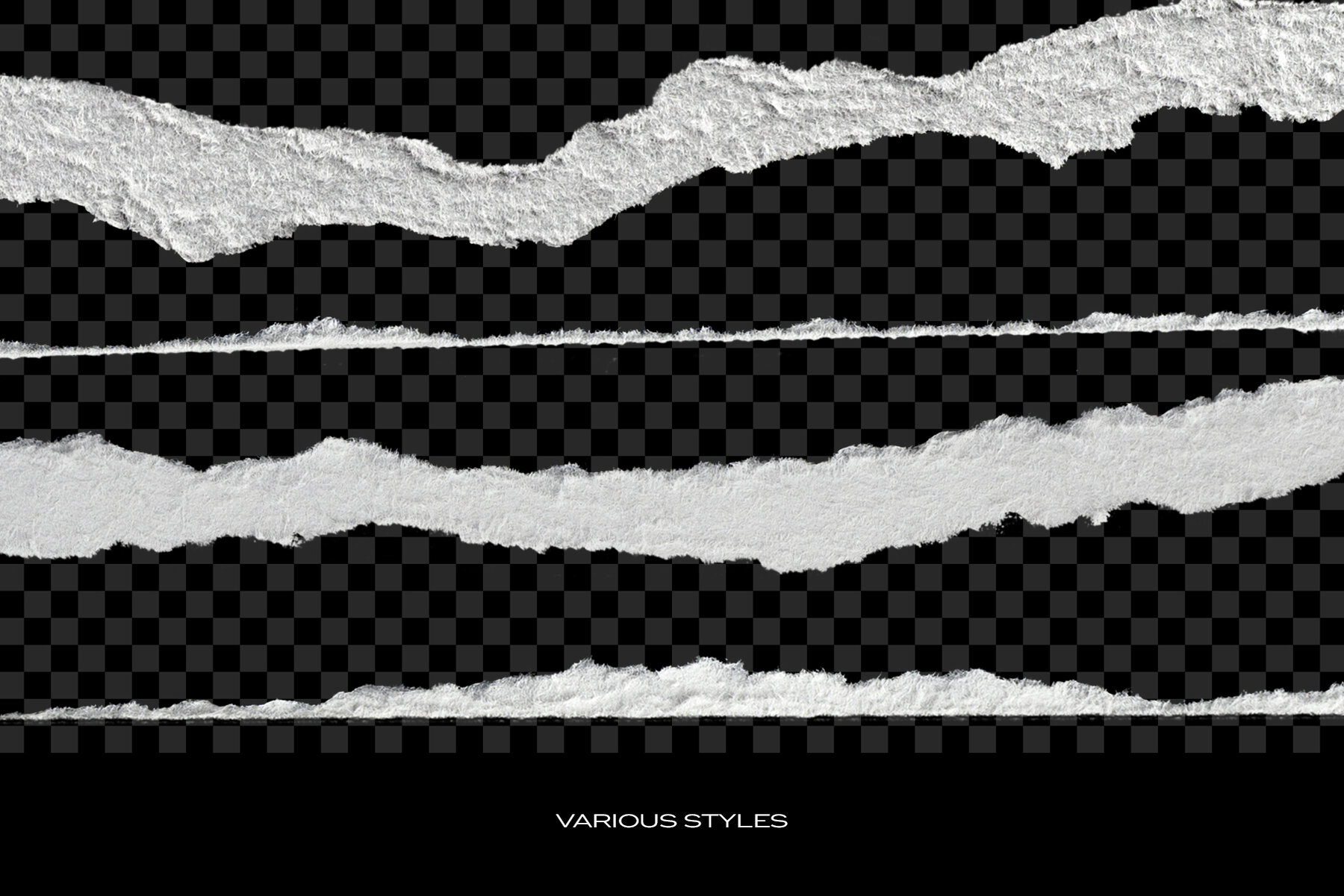 Ripped Torn Paper Transparent Rips Texture Bundle 13