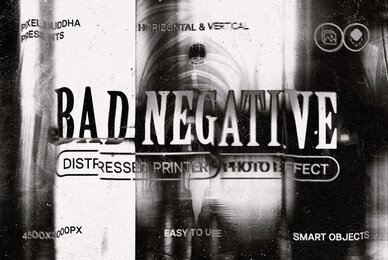 Negative Printer Photo Effect