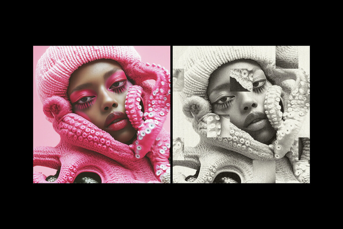 Vintage Fragments Photo Effect 2