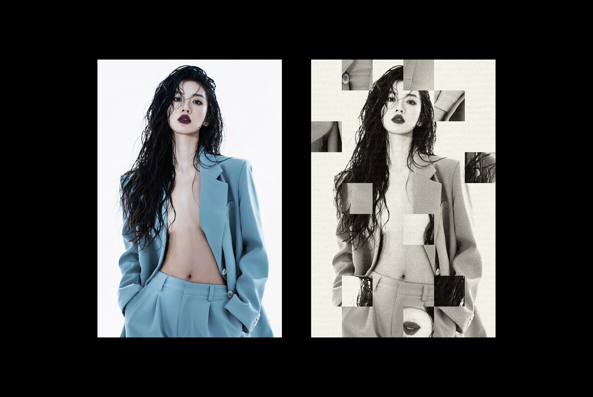 Vintage Fragments Photo Effect 6