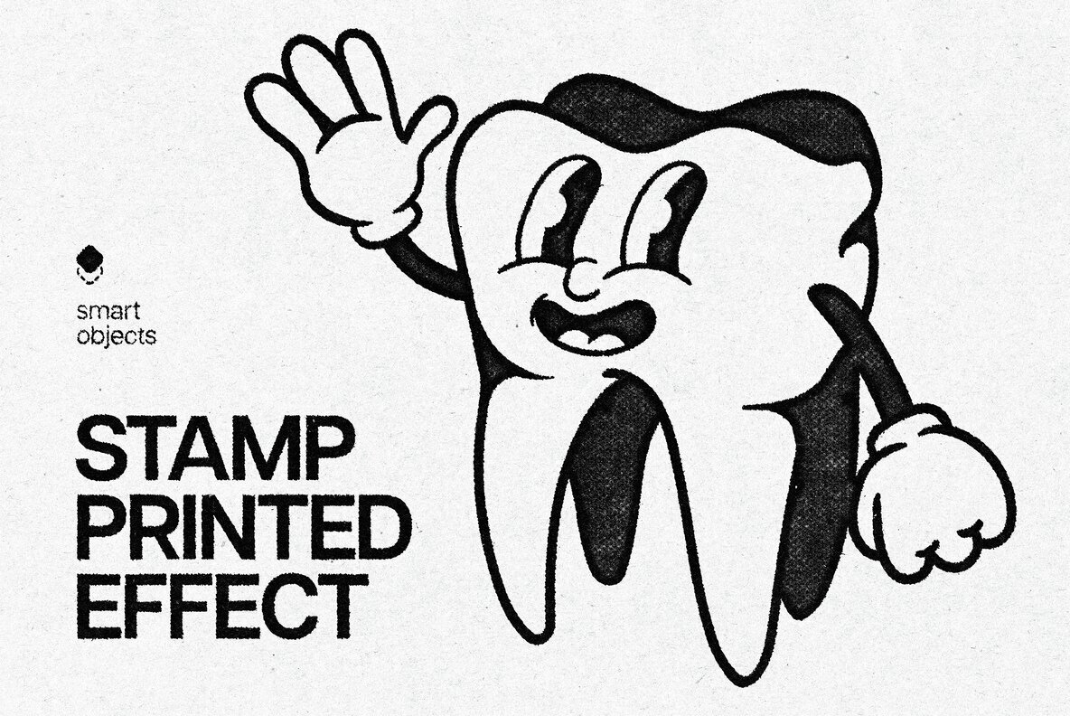 Stamp Print Effect 1