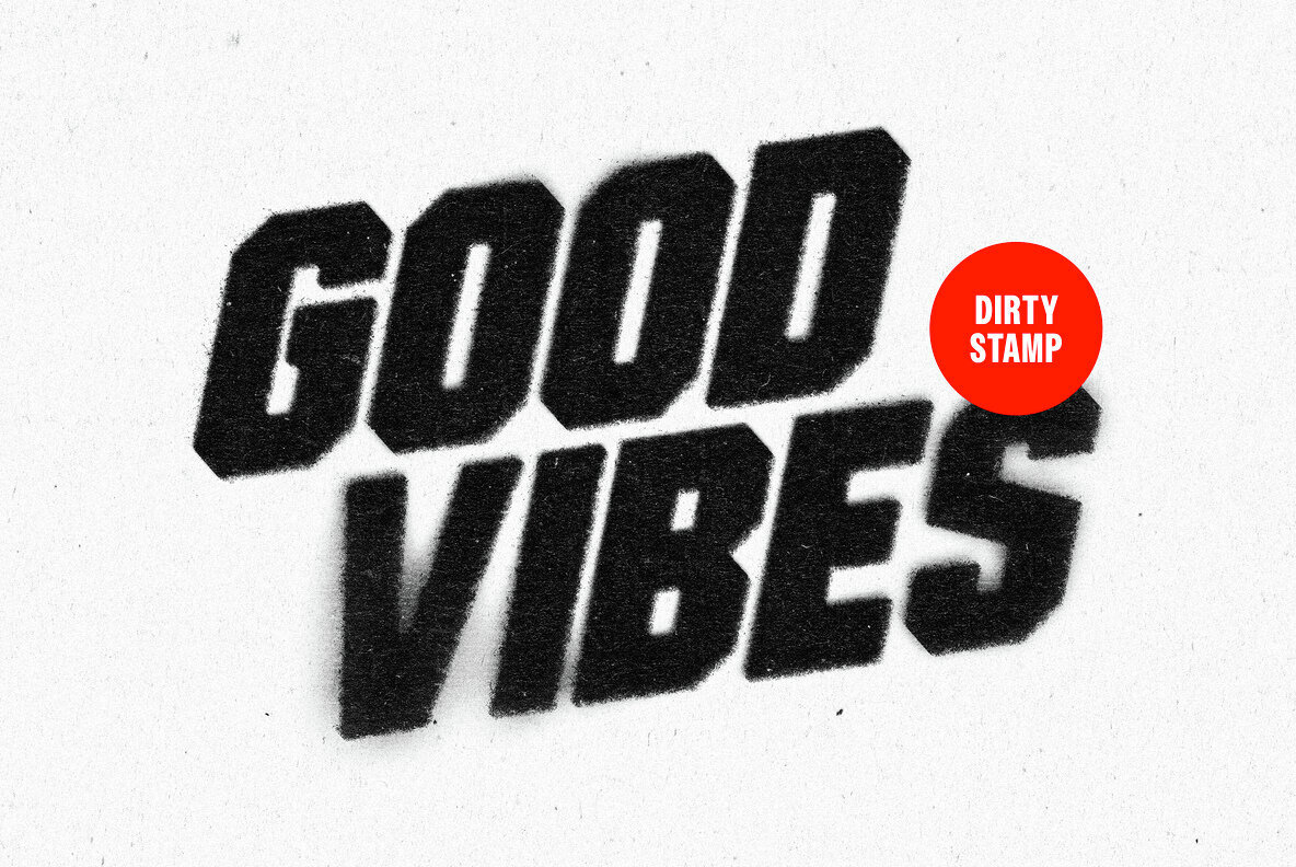 Dirty Stamp Text and Logo Effect 1