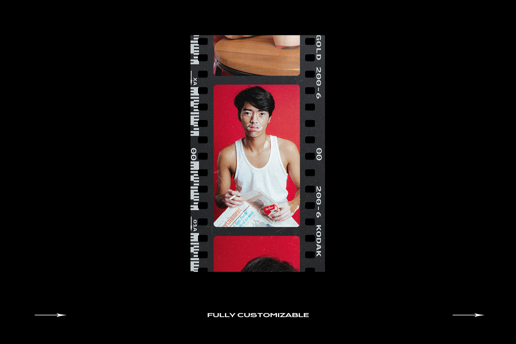 Film Frame Mockup Template Mini Pack 8