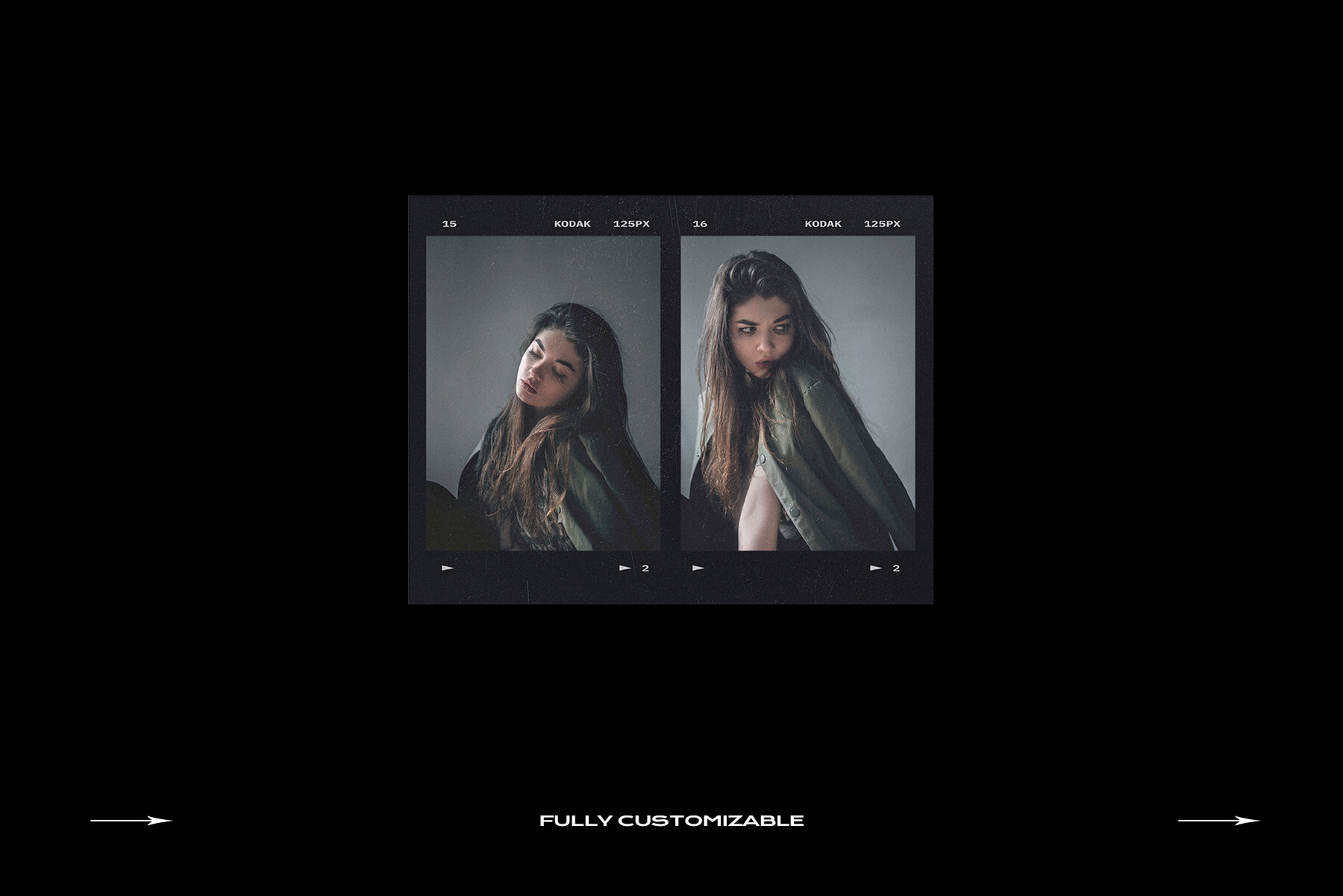 Film Frame Mockup Template Mini Pack 27