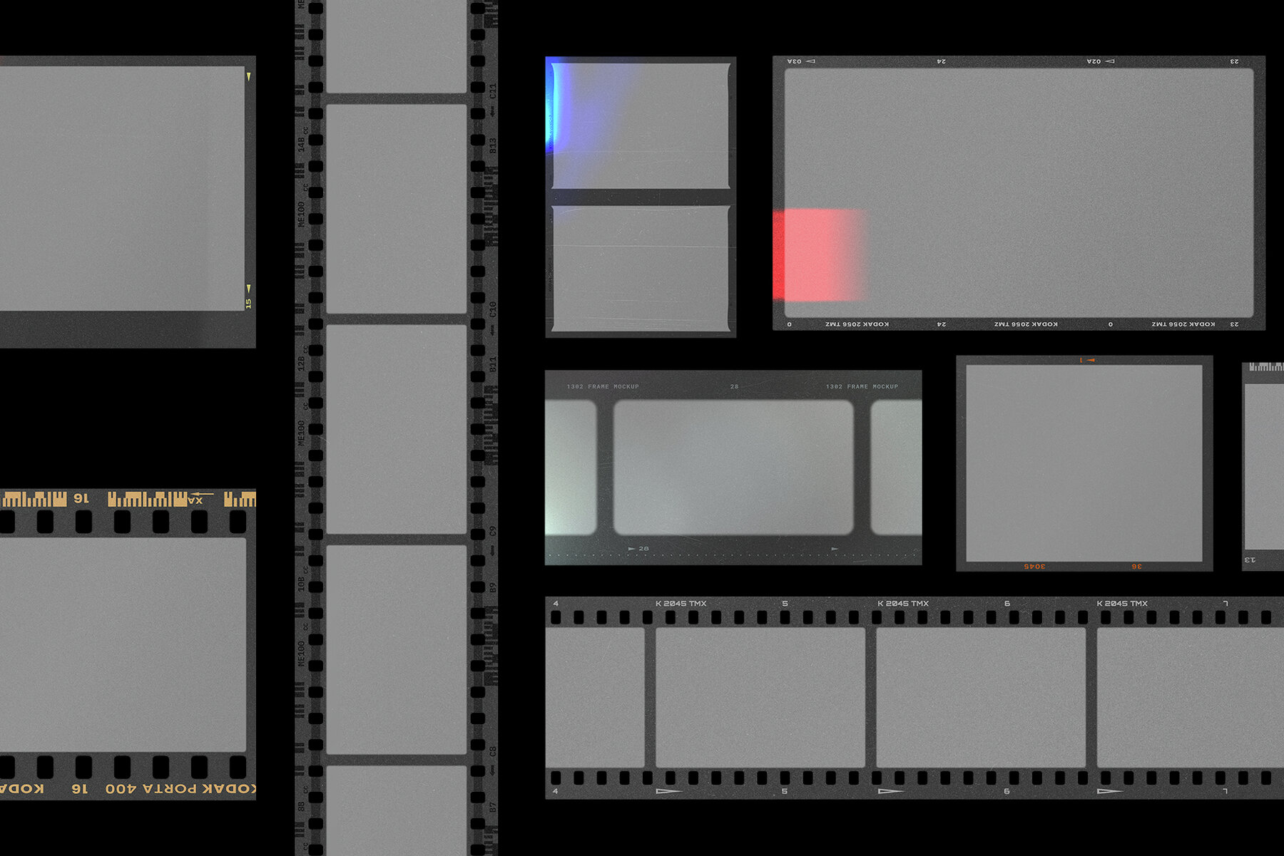 Film Frame Mockup Template Mini Pack 38