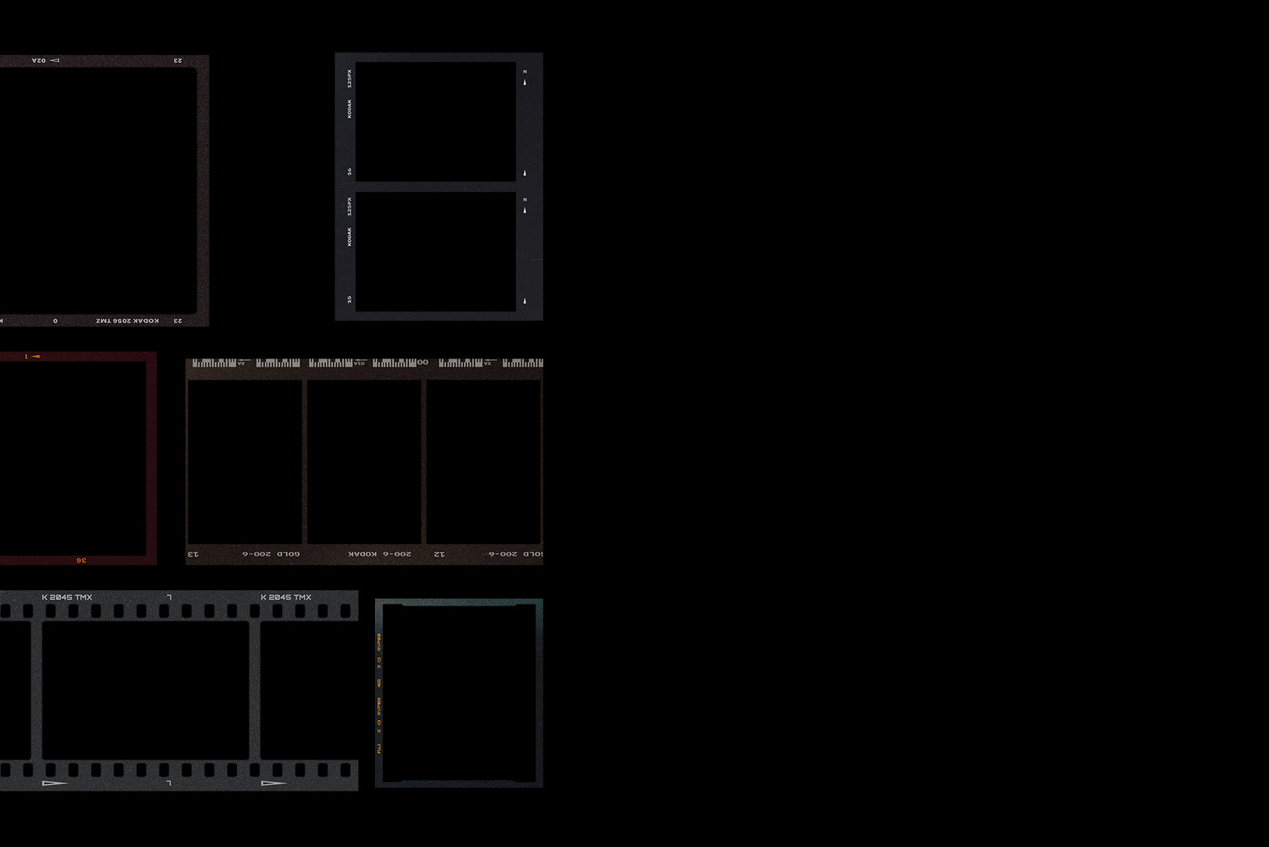 Film Frame Mockup Template Mini Pack 42