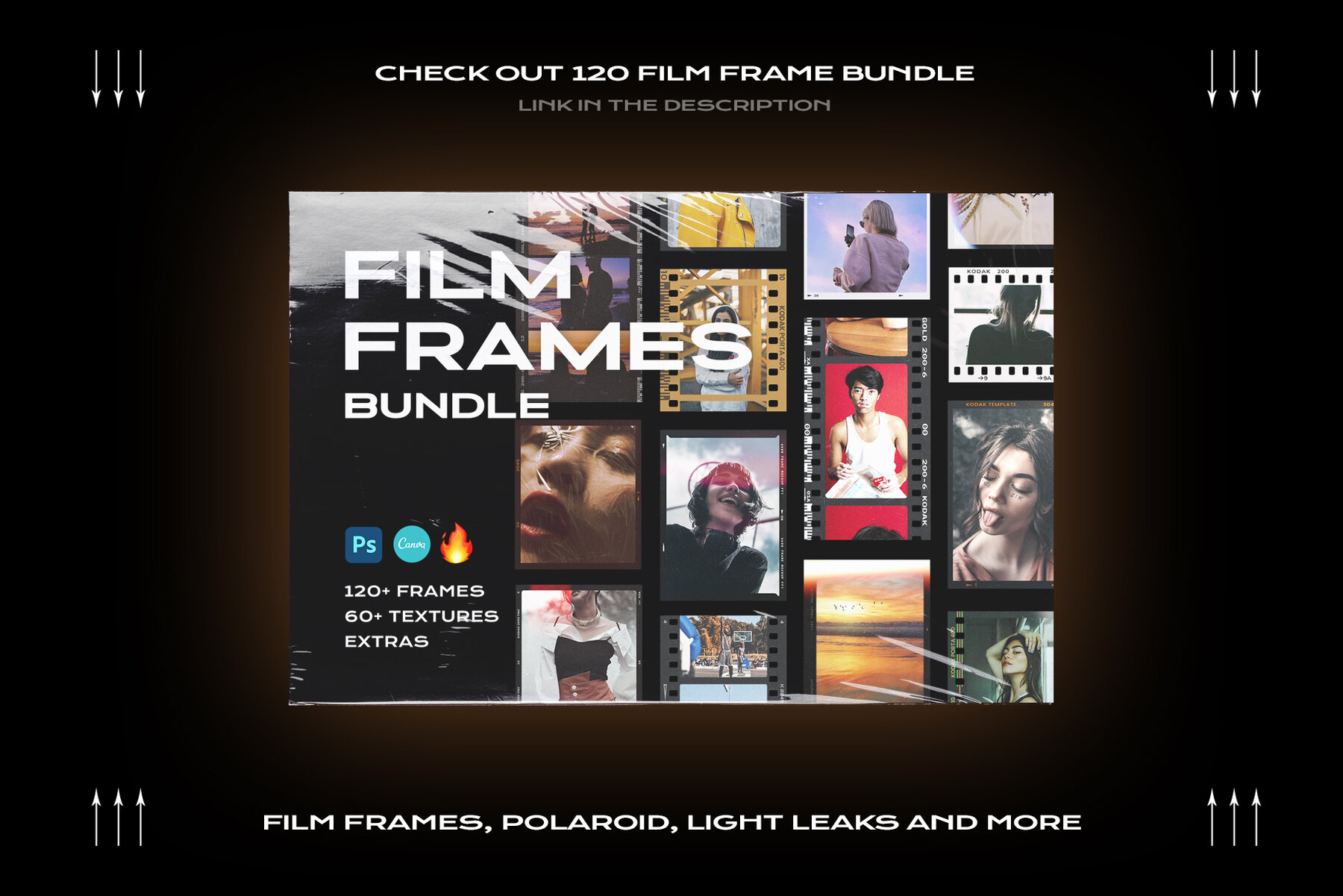 Film Frame Mockup Template Mini Pack 43
