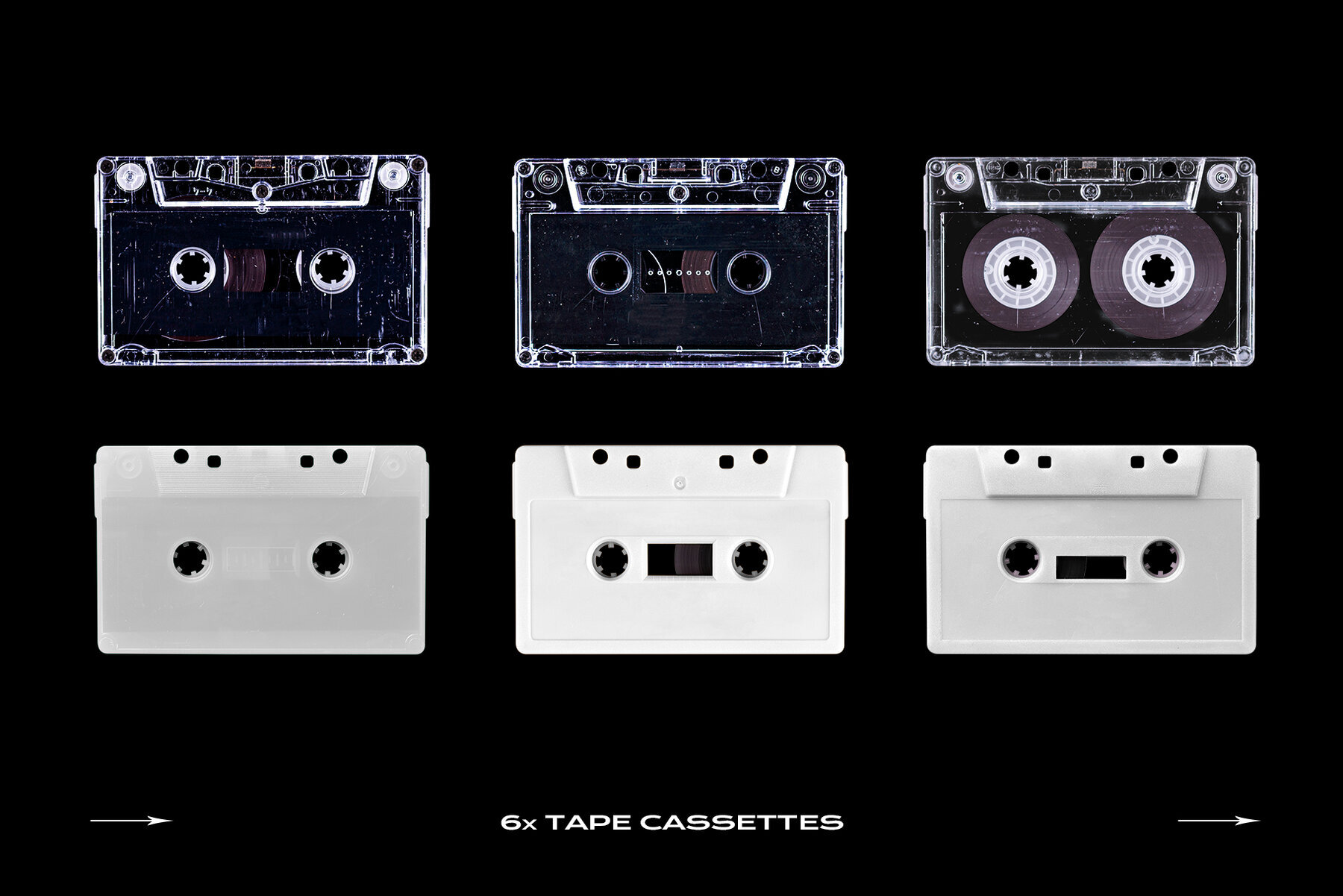 Cassette Tape Mockup Bundle Plastic 3