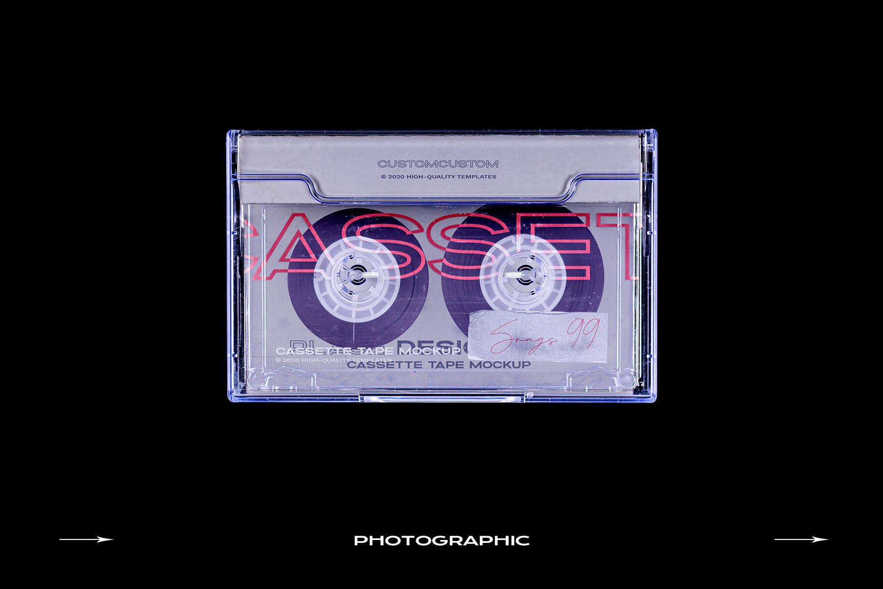 Cassette Tape Mockup Bundle Plastic 14