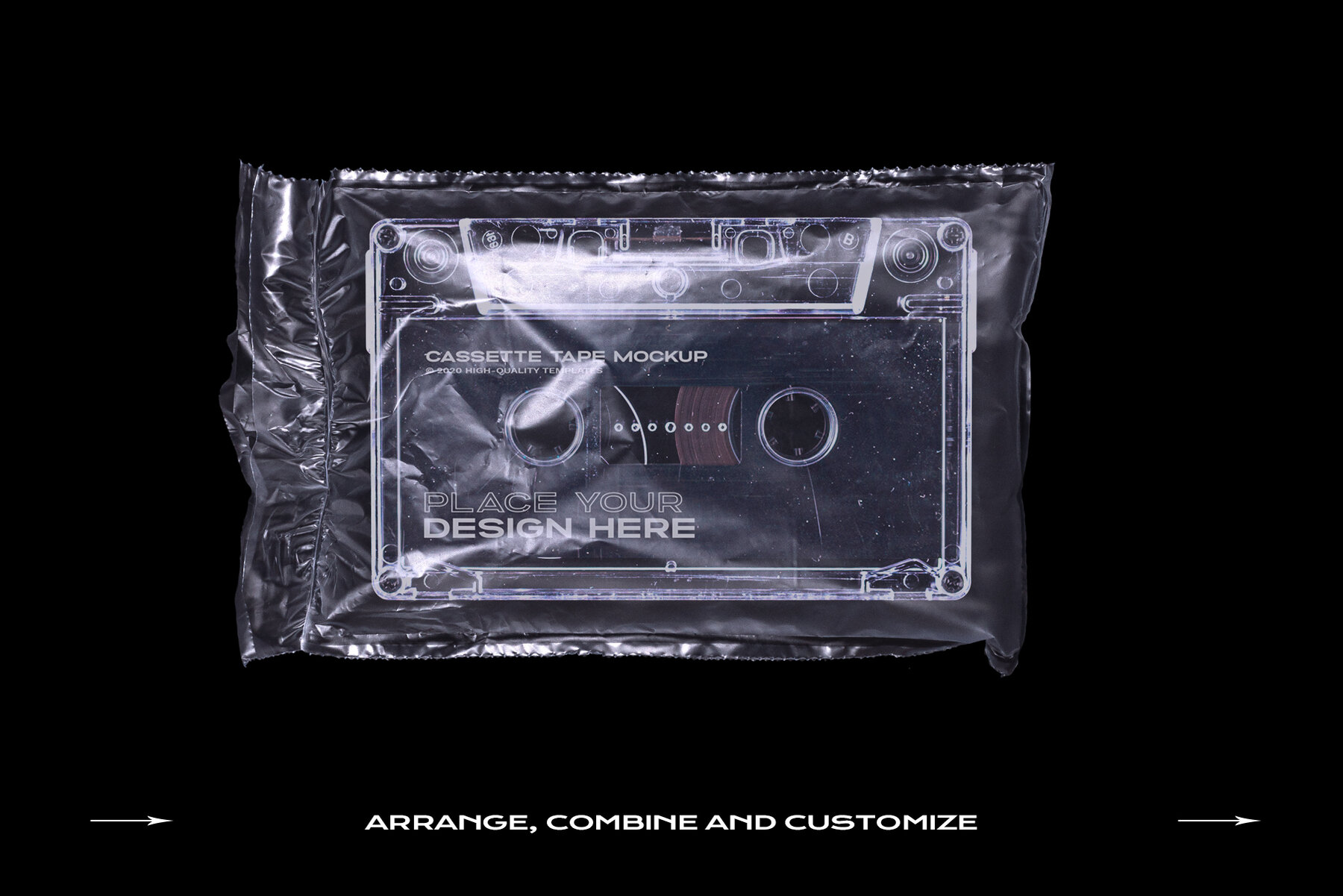 Cassette Tape Mockup Bundle Plastic 29