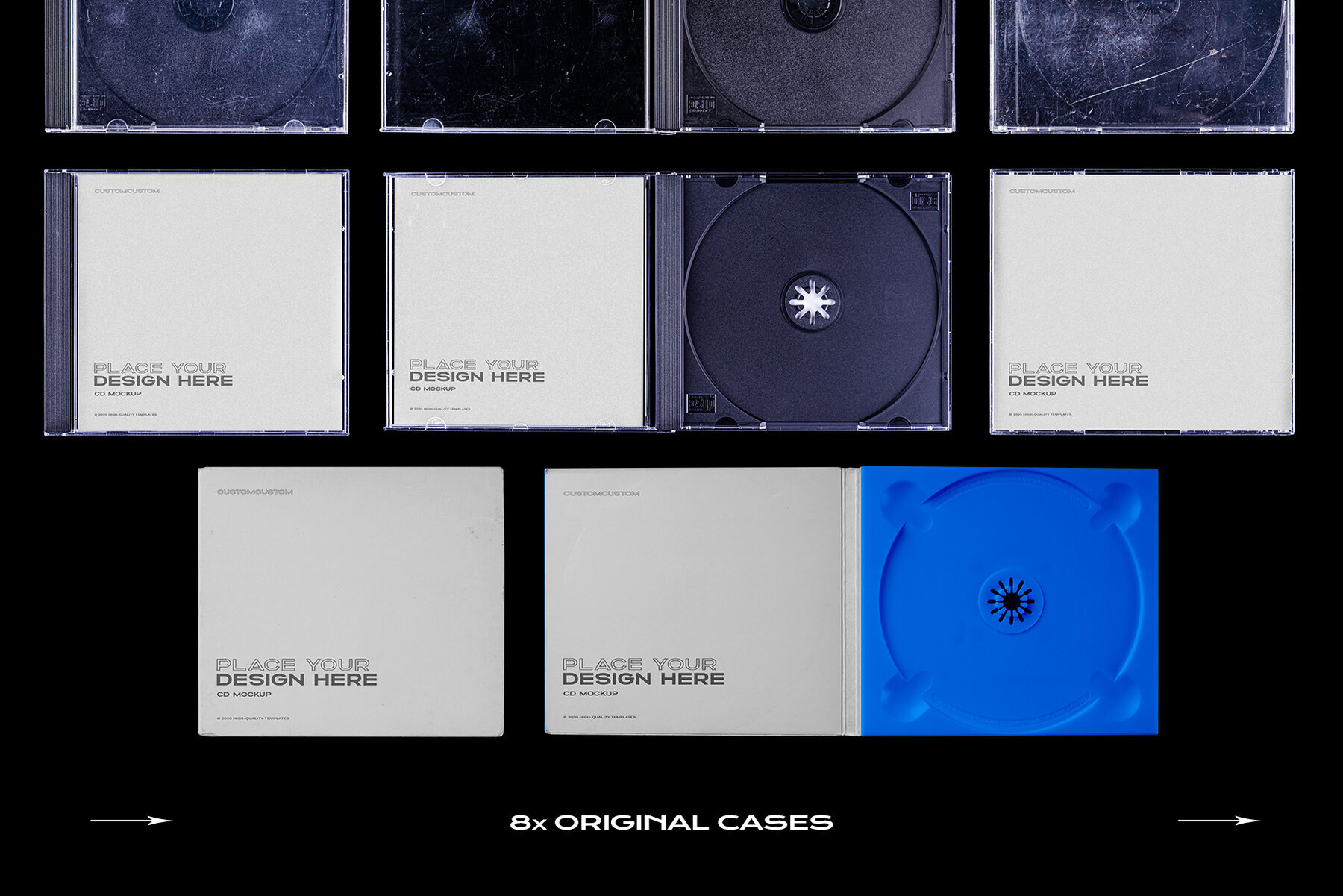 CD Case Mockup Template Bundle Disc 3