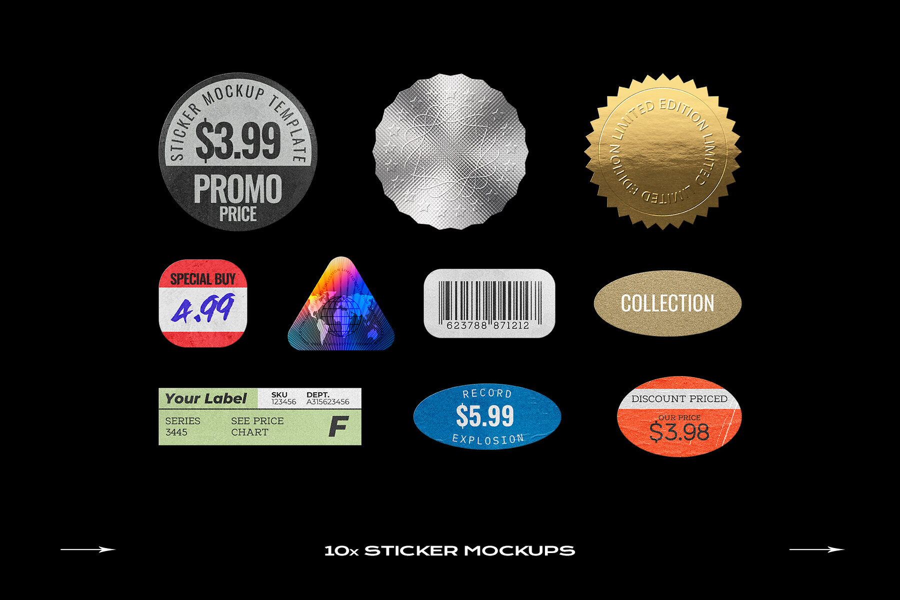 CD Case Mockup Template Bundle Disc 7