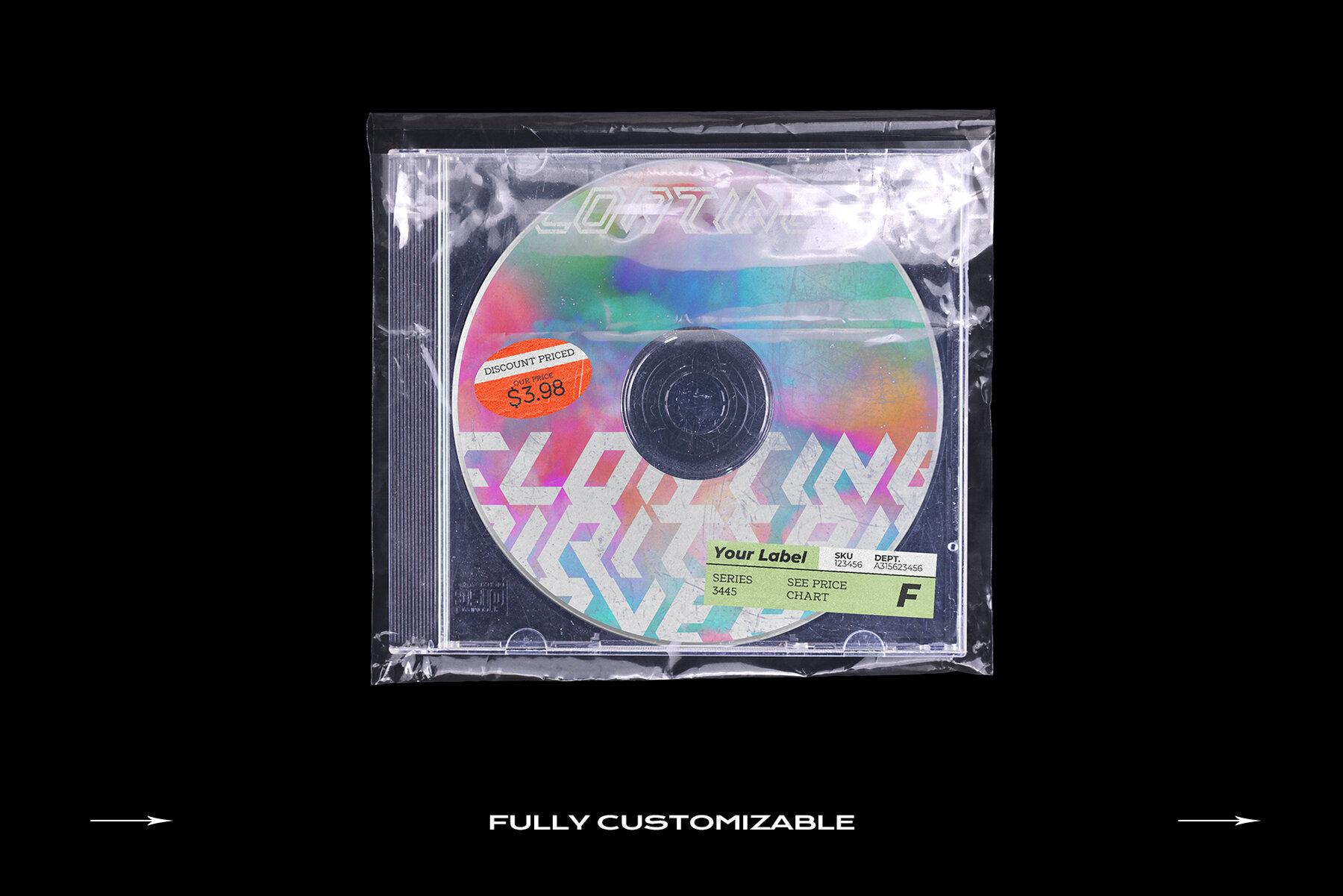CD Case Mockup Template Bundle Disc 11