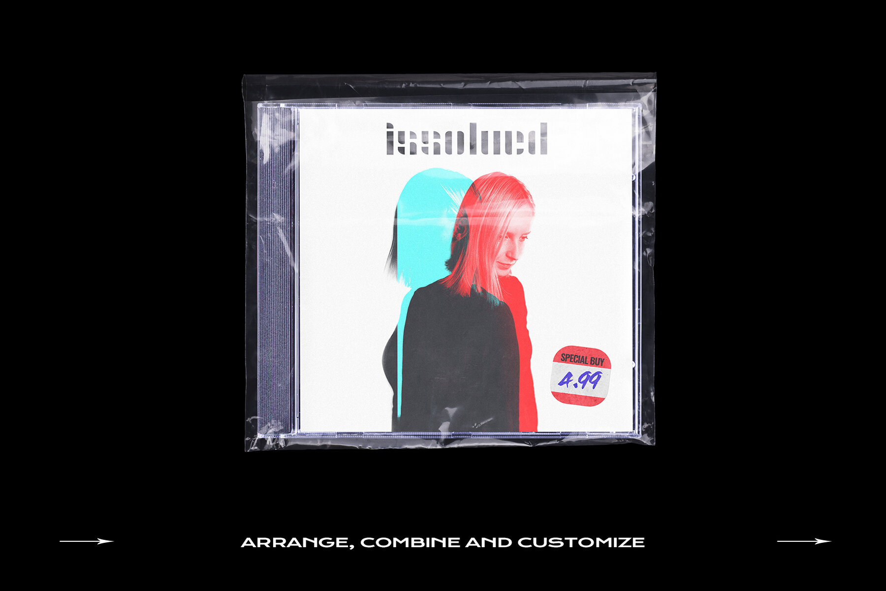 CD Case Mockup Template Bundle Disc 15