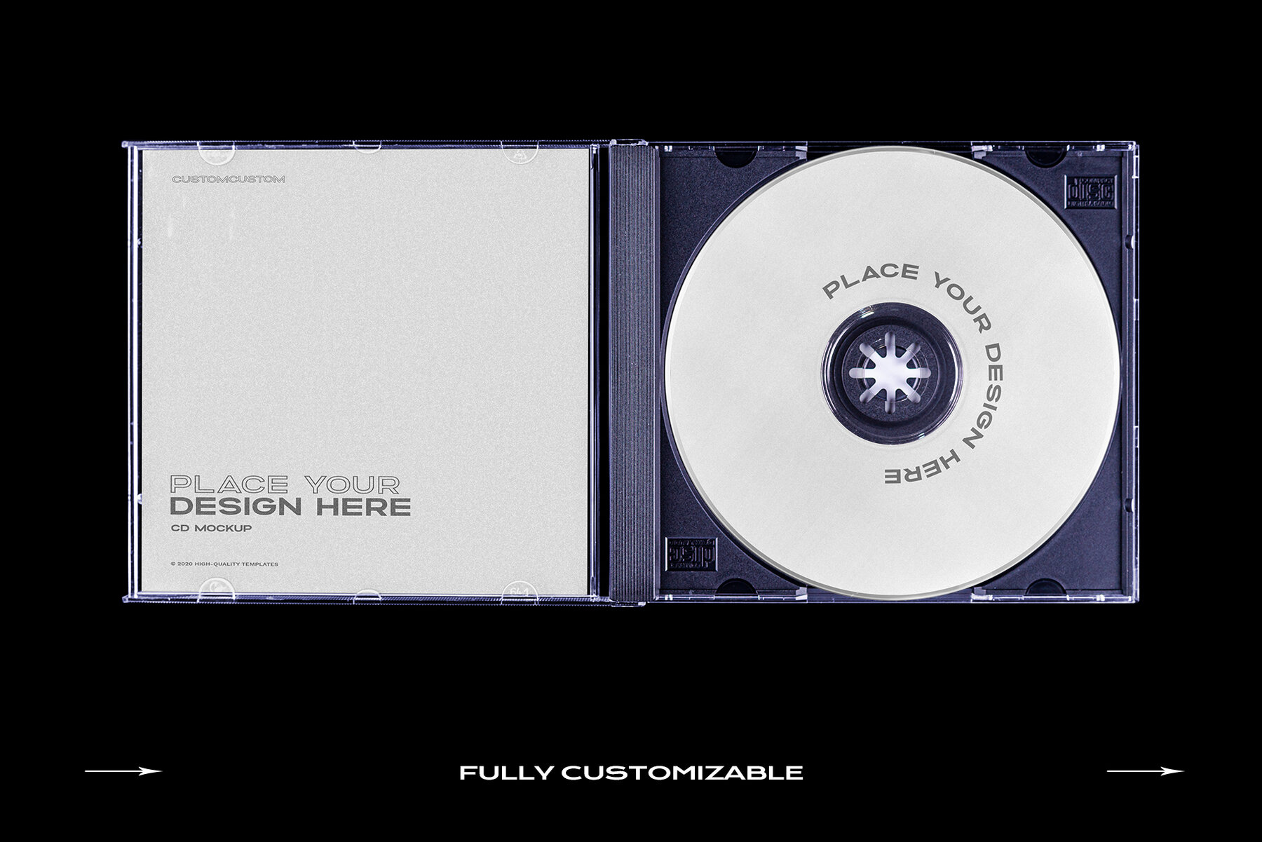 CD Case Mockup Template Bundle Disc 26