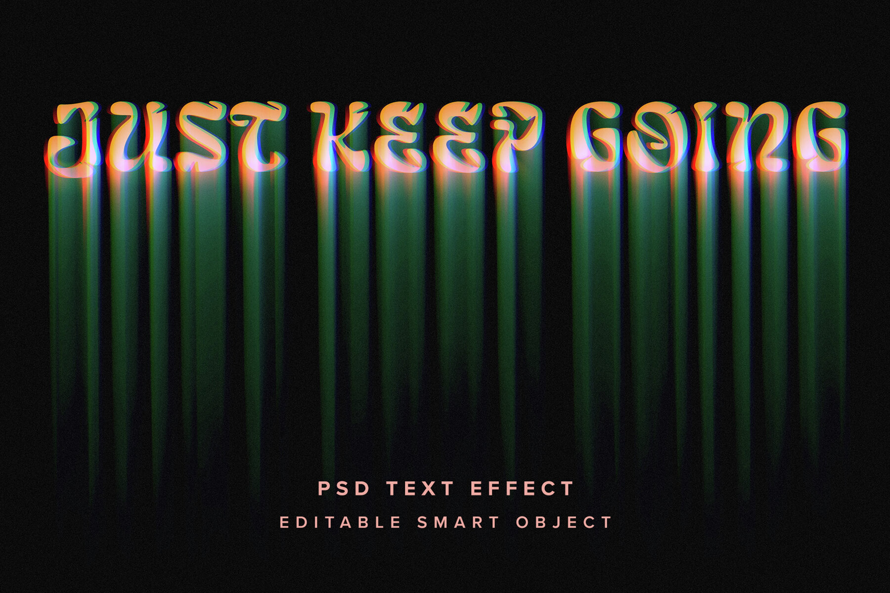 Melting Text Effect Mockup 1