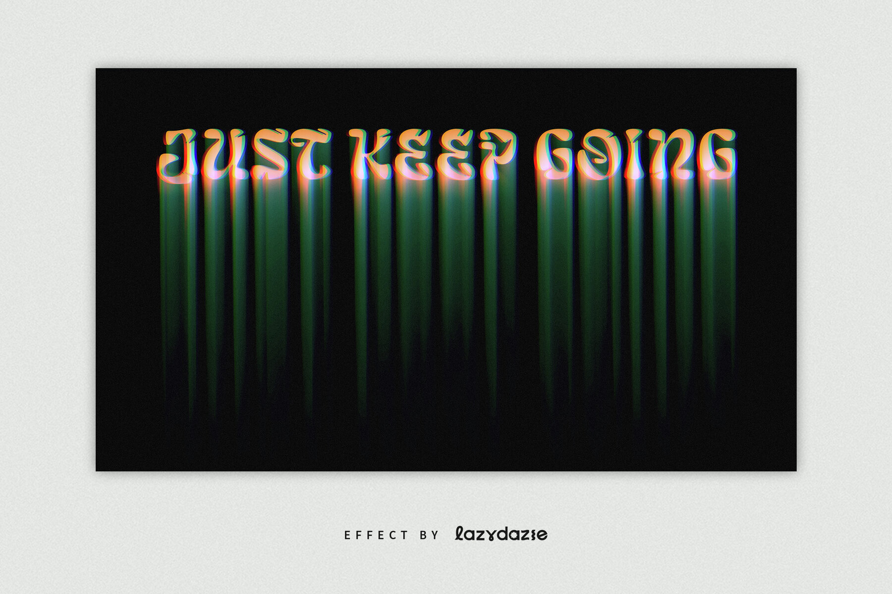 Melting Text Effect Mockup 2