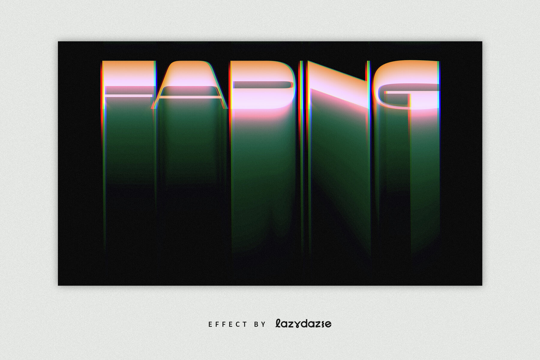 Melting Text Effect Mockup 3