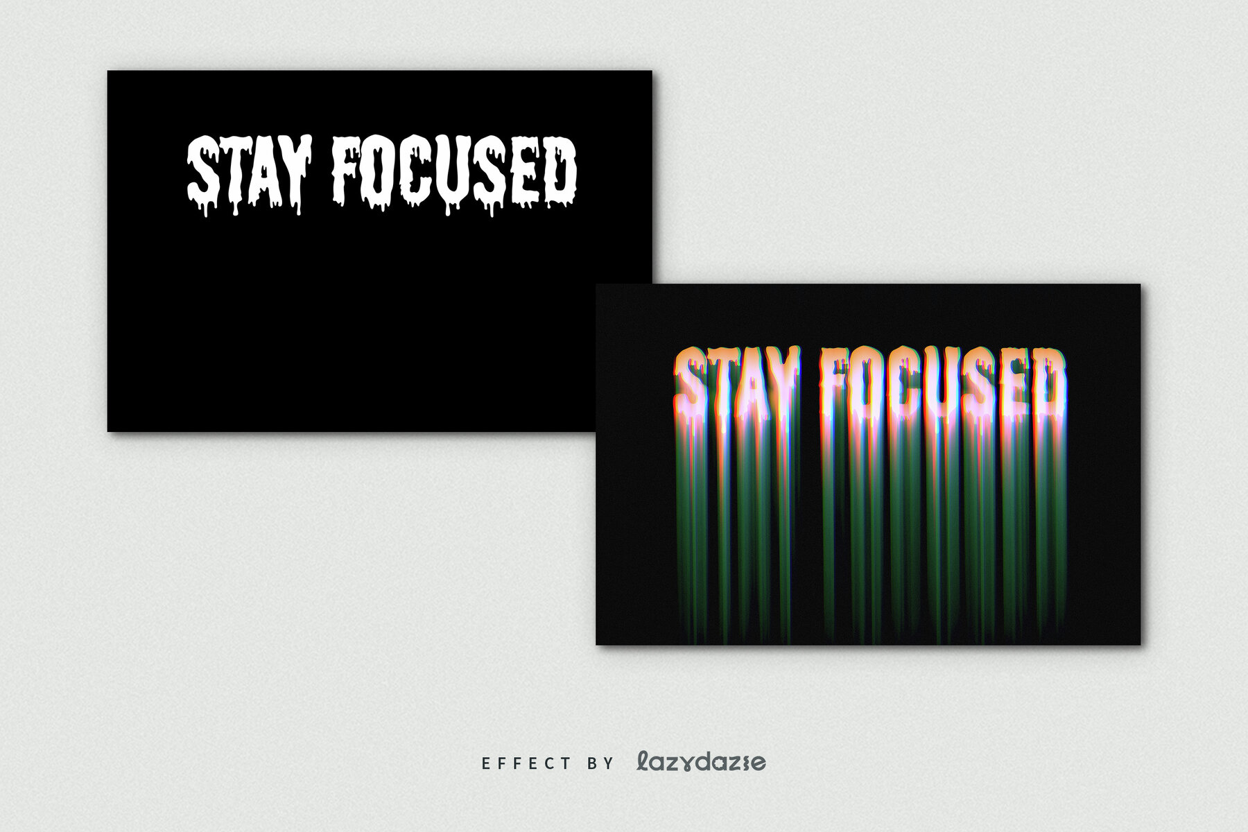 Melting Text Effect Mockup 7