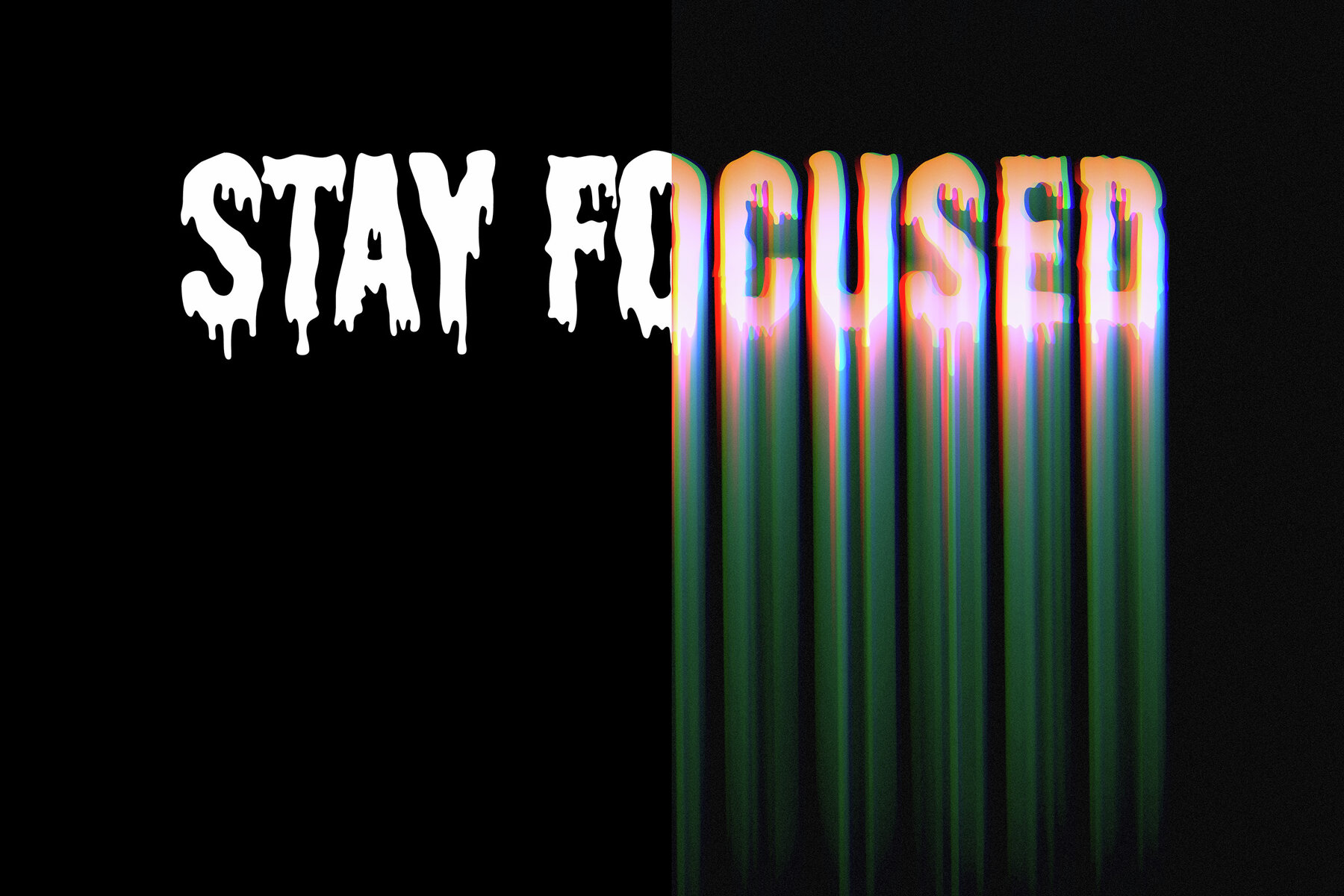 Melting Text Effect Mockup 8