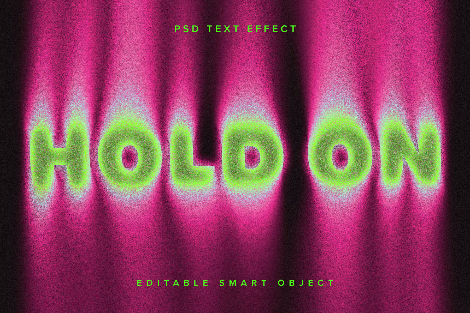 Pink Dissolving Text Effect Mockup 1