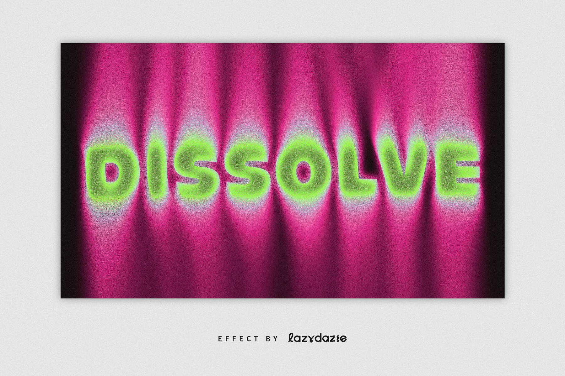 Pink Dissolving Text Effect Mockup 4