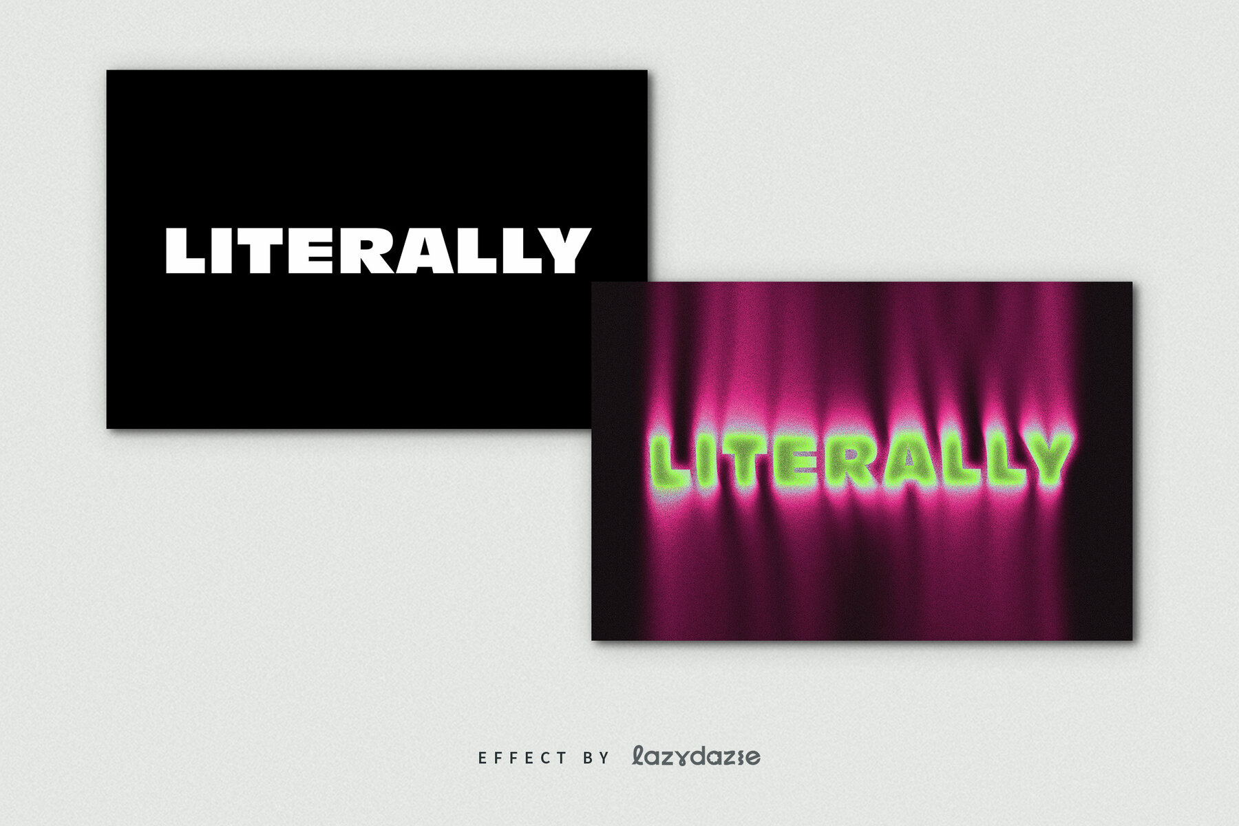 Pink Dissolving Text Effect Mockup 7