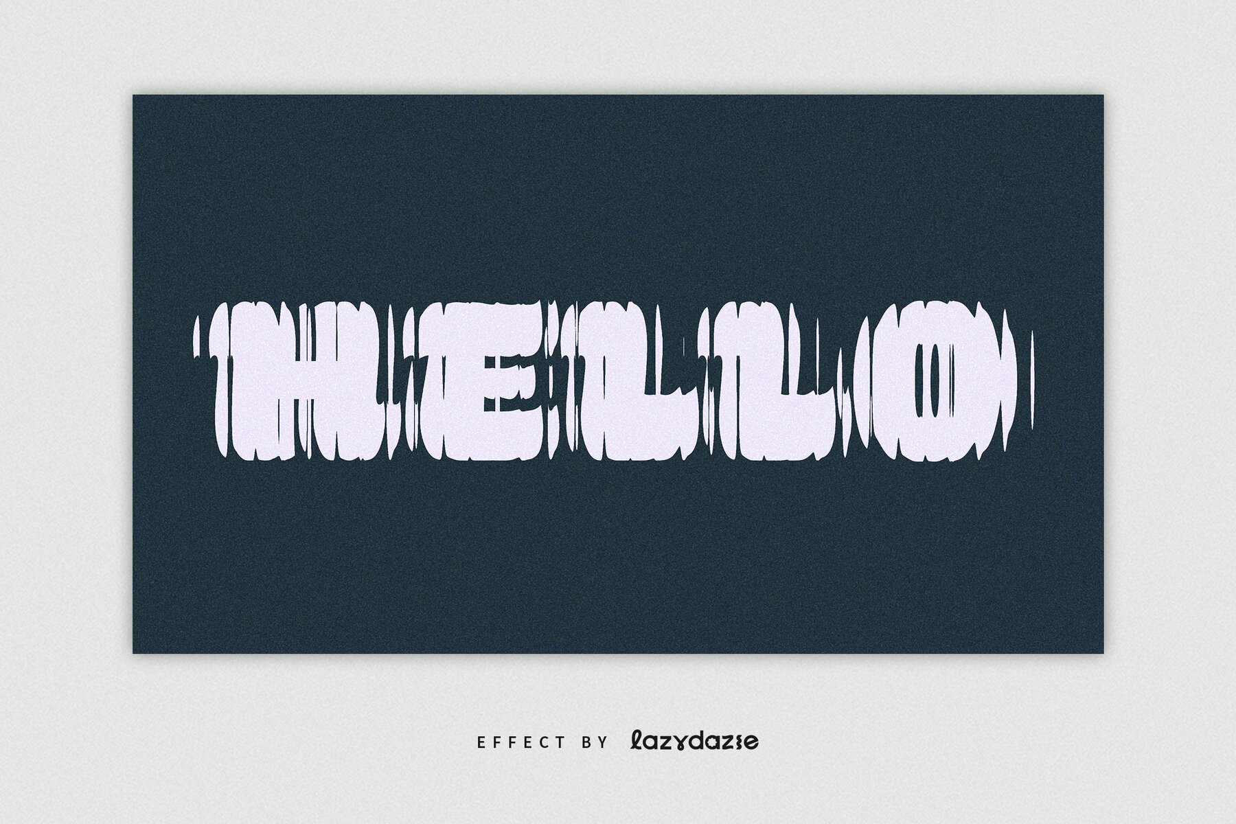 Reeded Glass Distorted Text Effect Mockup 5