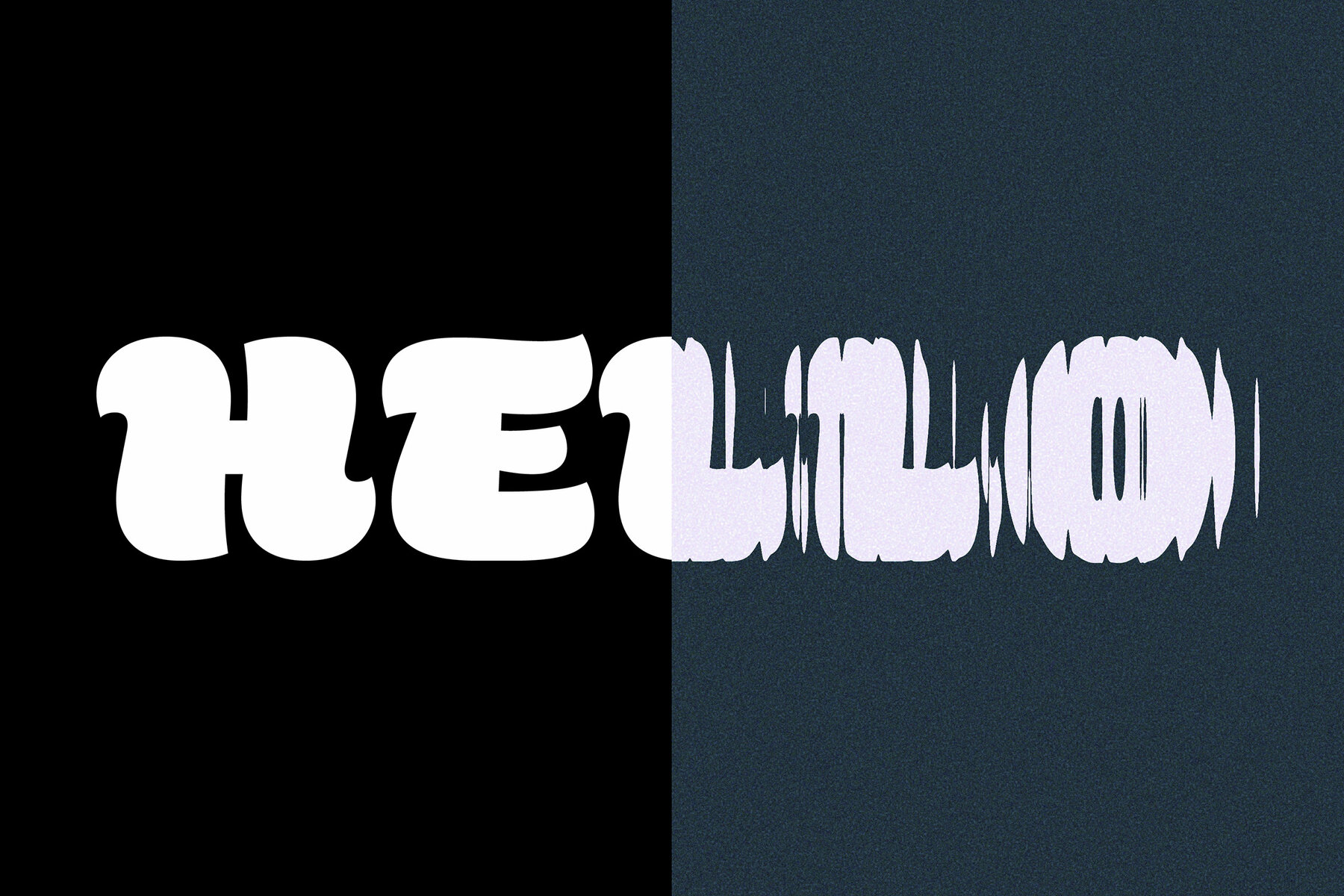 Reeded Glass Distorted Text Effect Mockup 8